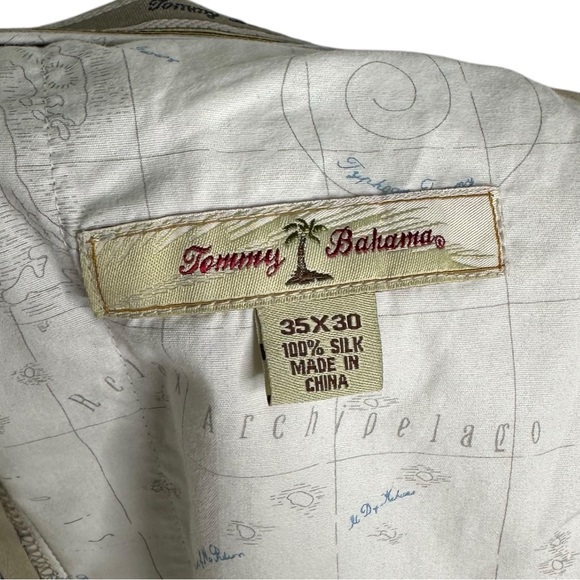 Tommy Bahama Silk Pleated Chino Pants - Picture 7 of 7